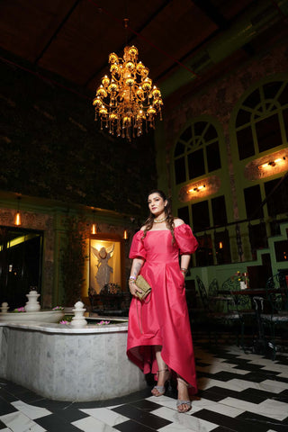 High low silk dress High low silk dress