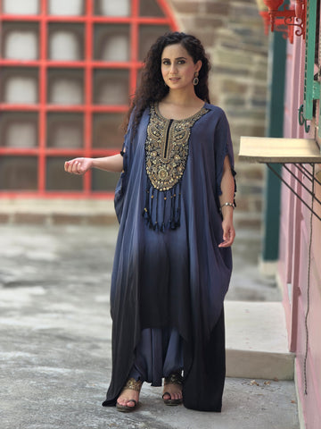 Loose kurta wit drape Loose kurta wit drape