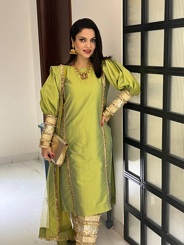 Golden Gota Silk Suit Golden Gota Silk Suit