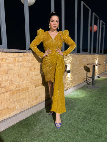 Sequins Side Tail Dress Sequins Side Tail Dress