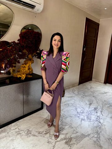 Multi Cape Sleeve Dress Multi Cape Sleeve Dress