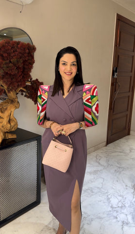 Multi Cape Sleeve Dress Multi Cape Sleeve Dress