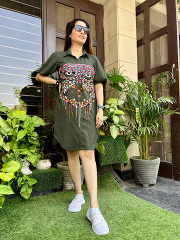 Leopard Shirt Dress Leopard Shirt Dress