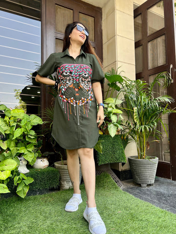 Leopard Shirt Dress Leopard Shirt Dress