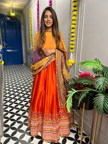 Anarkali Suit with digital print dupatta Anarkali Suit with digital print dupatta