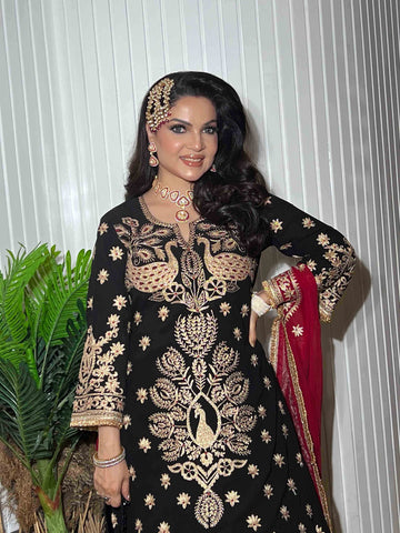 Black Embroidered Suit Black Embroidered Suit