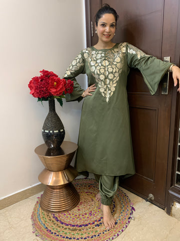 Indo Western Coord - Set With Leather Detailing Indo Western Coord - Set With Leather Detailing