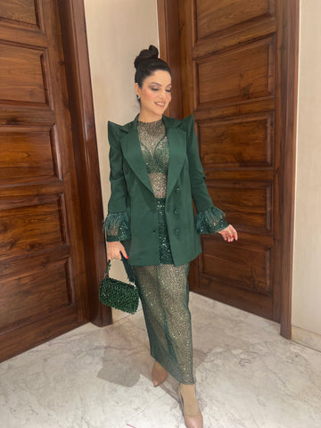 Classy Blazer Witrh Sequins Dress Classy Blazer Witrh Sequins Dress