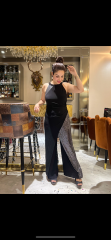 Black & Silver Jumpsuit Black & Silver Jumpsuit