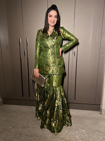 Brocade Indo Western Coord Set Brocade Indo Western Coord Set