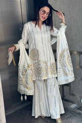 White Sharara Set White Sharara Set
