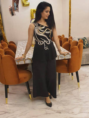 One-Shoulder Octo-Chic Co-ord Set One-Shoulder Octo-Chic Co-ord Set