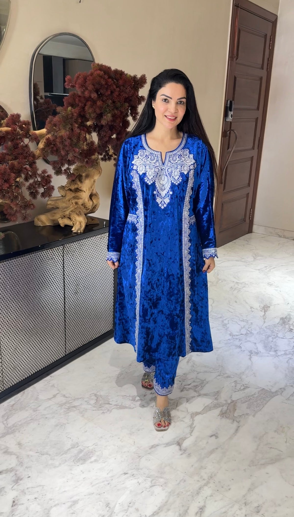 Velvet noori choga set