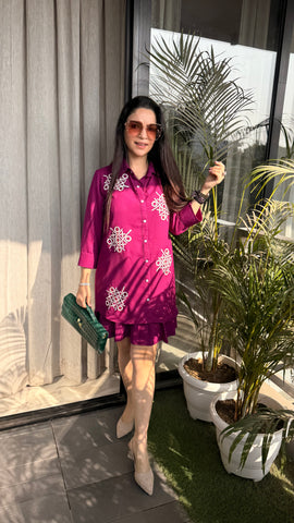Shirt and skirt set