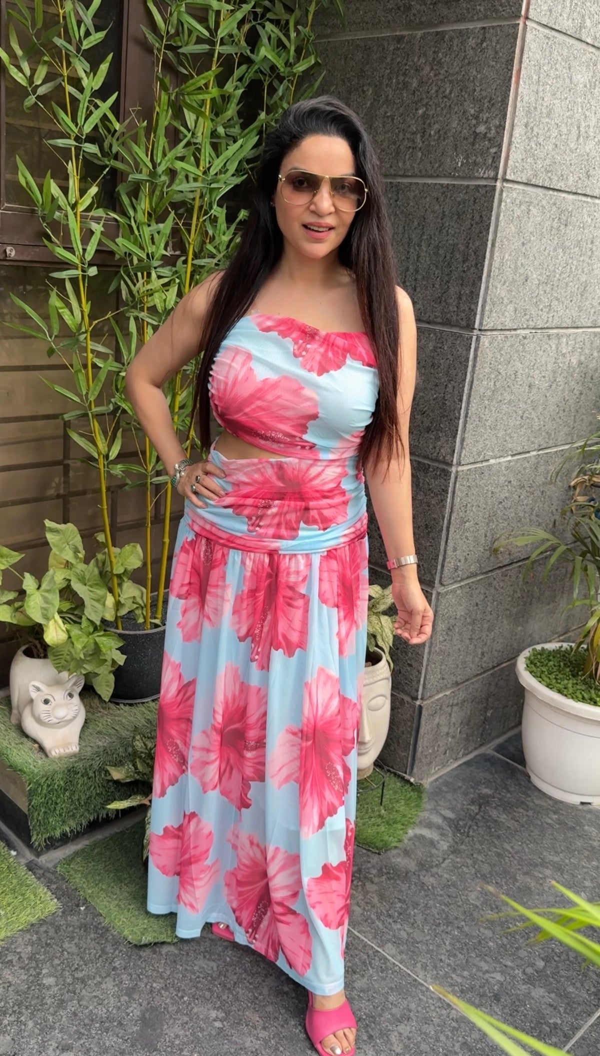Tube flower dress