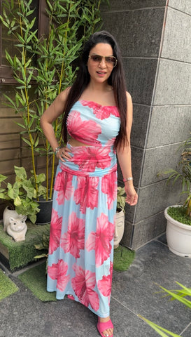 Tube flower dress