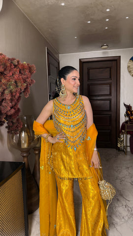 Handwork Sharara set