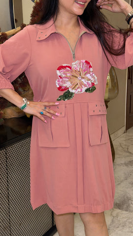 A-line cotton Lycra dress
