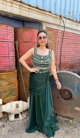 Indo-western Drape