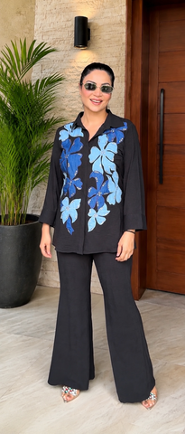 Denim Floral Coordset
