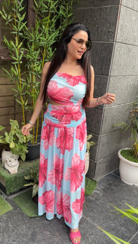 Tube flower dress
