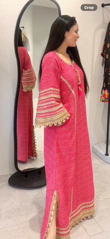 Bandhani Long Kurta