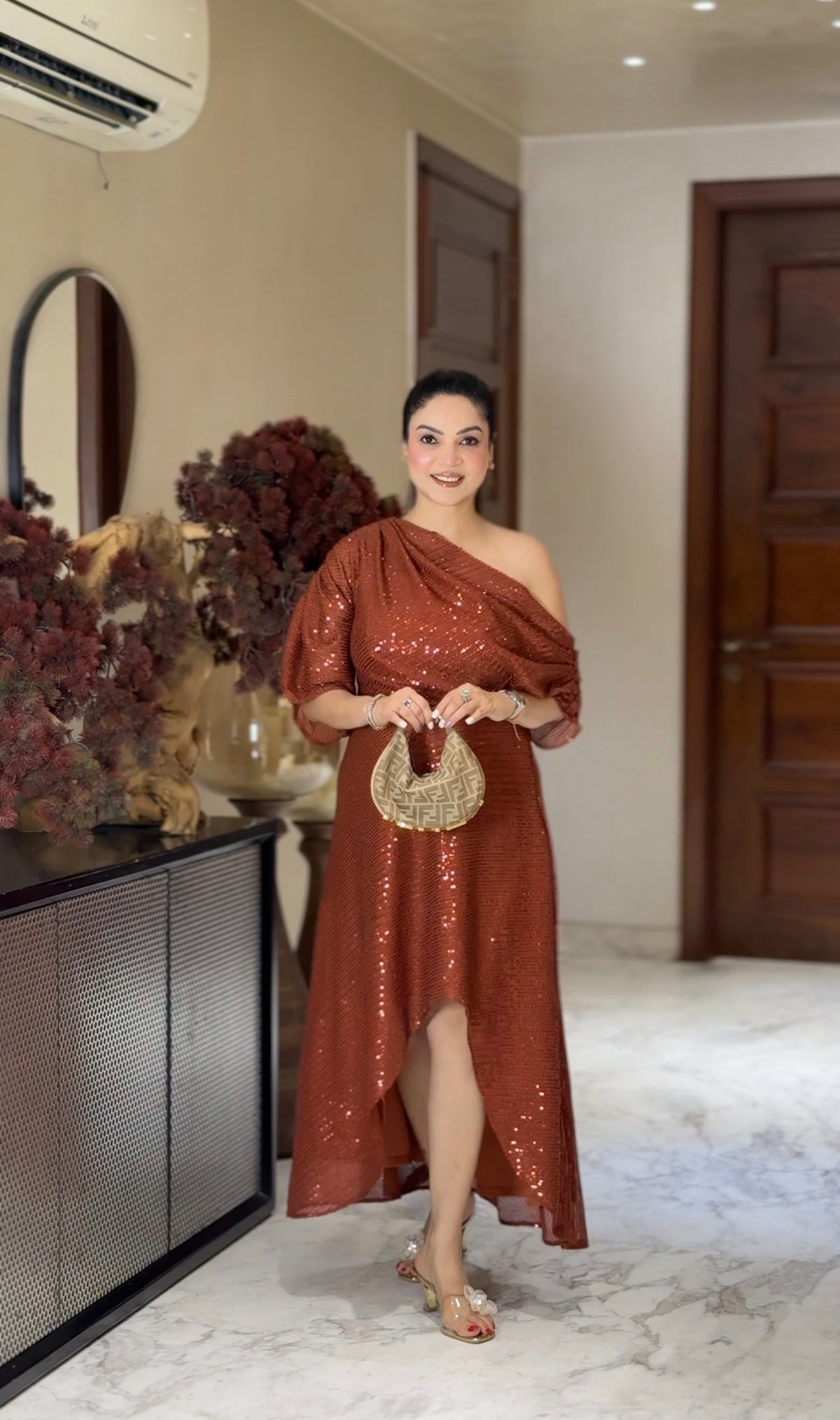 Drooping Shoulder Dress