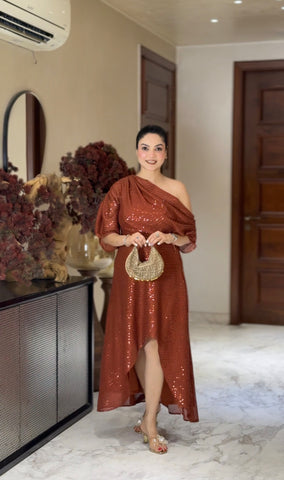 Drooping Shoulder Dress