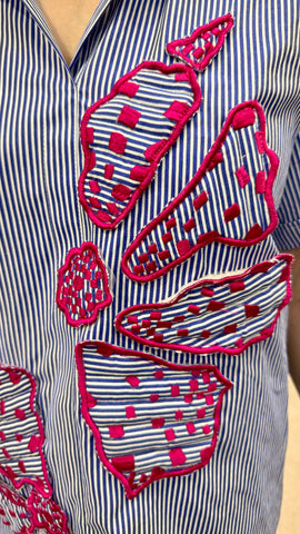 Appliqué work shirt