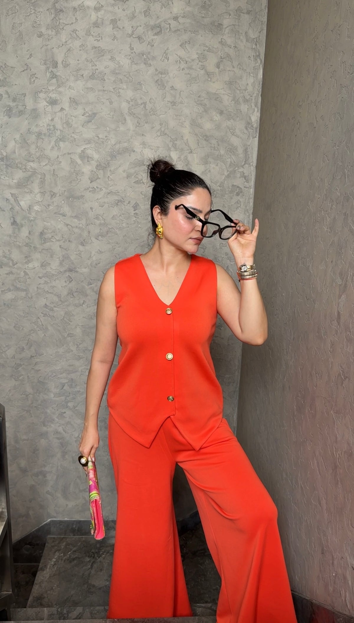 Orange coord set