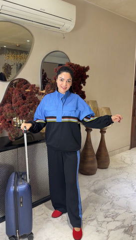 Denim chic travel set