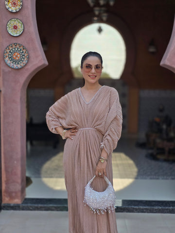 Shimmer crush kaftan