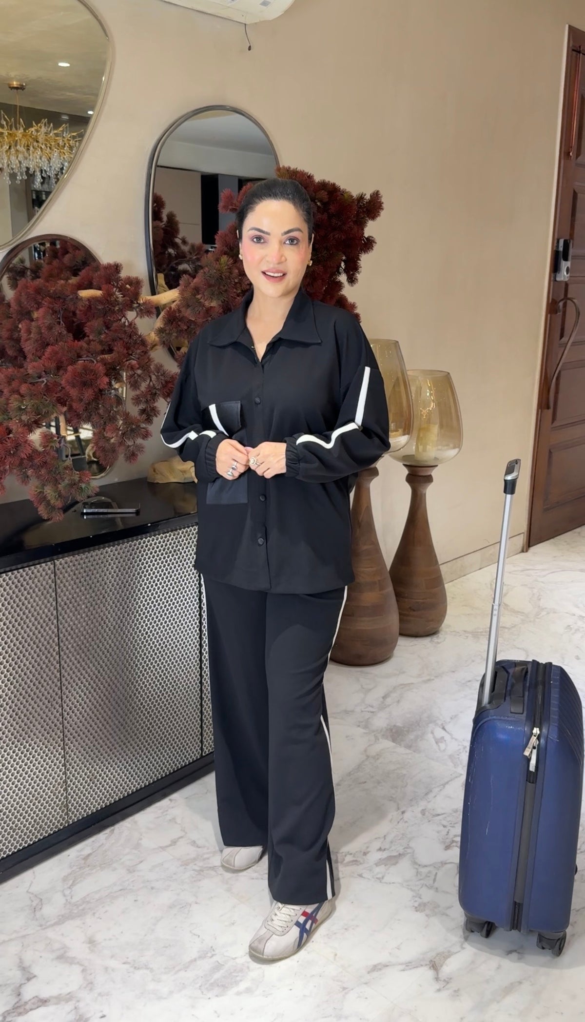 Satin pocket Hosiery Travel set