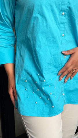 Sky blue shirt