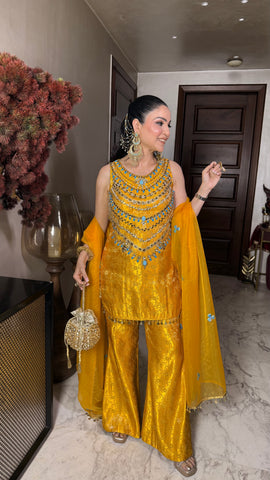 Handwork Sharara set