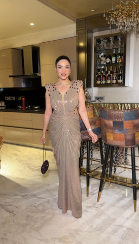 Classic drape gown