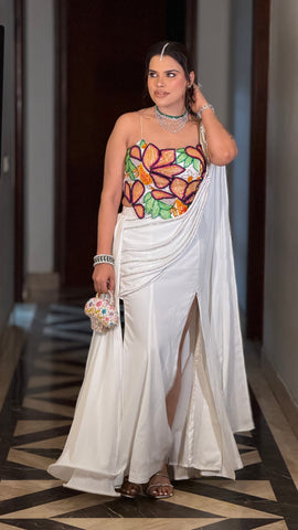 Flower drape