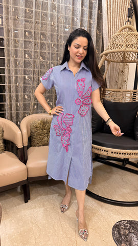Cotton stripes dress