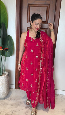 Embroidered suit