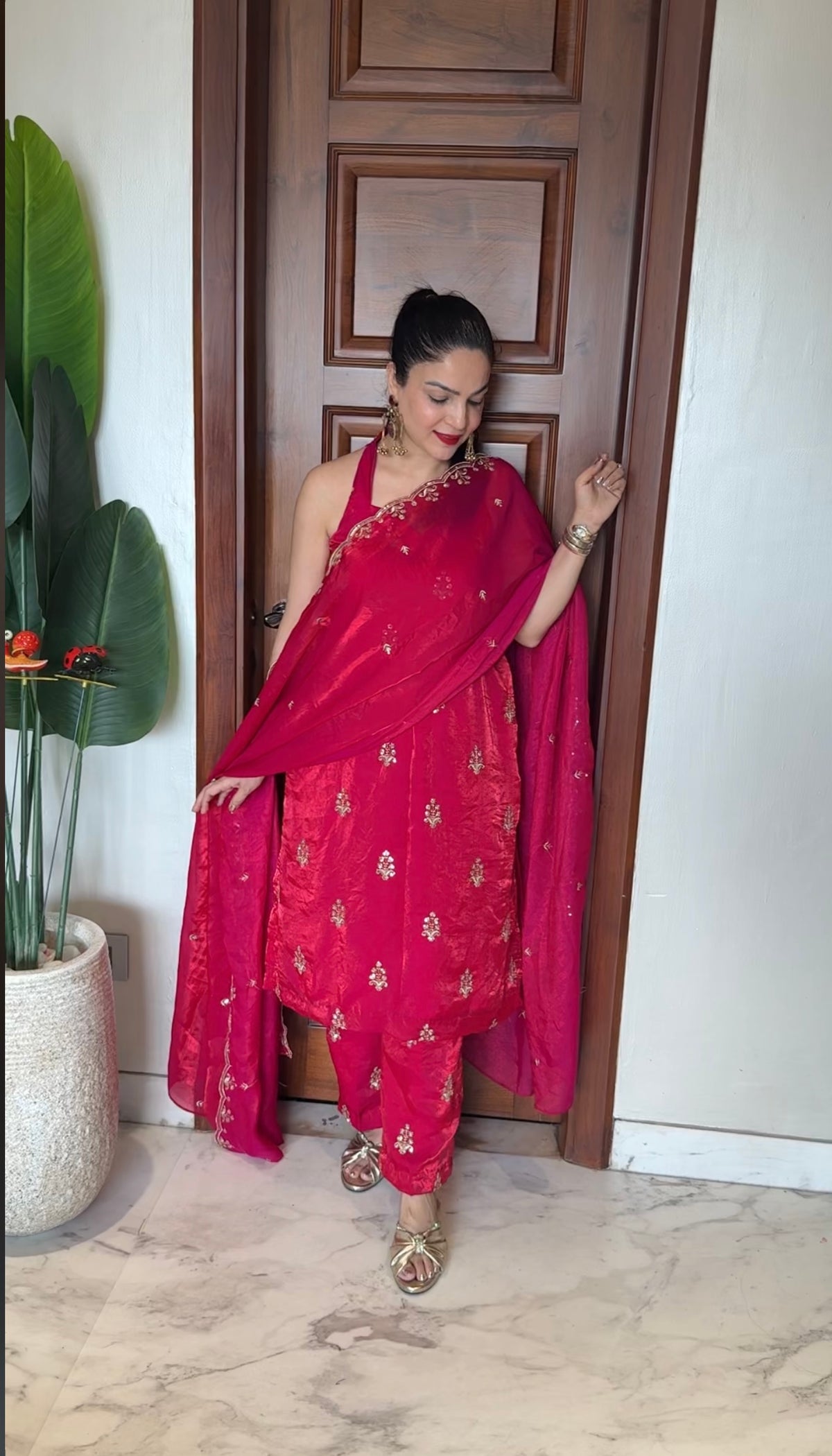 Embroidered suit