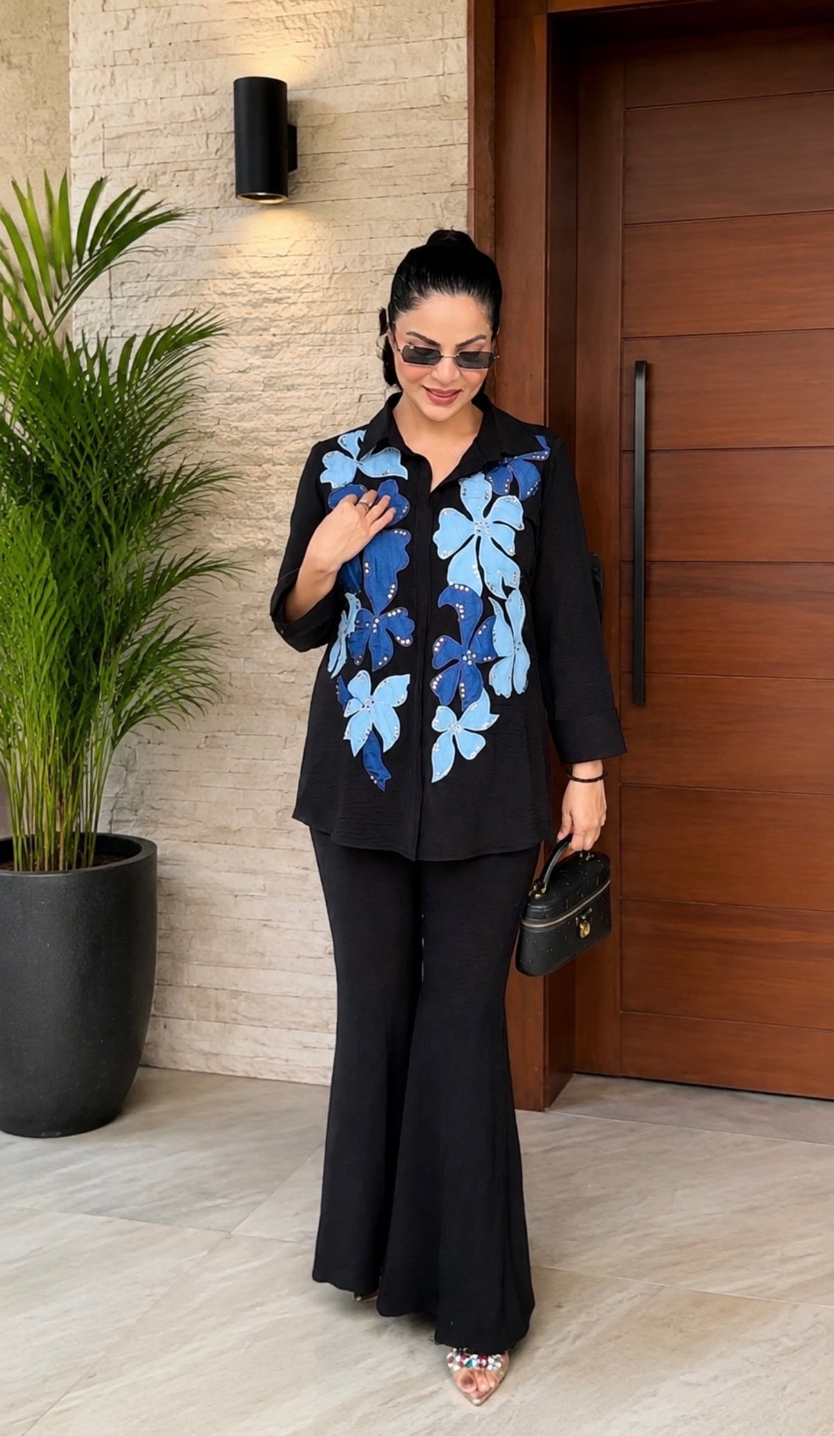 Denim Floral Coordset