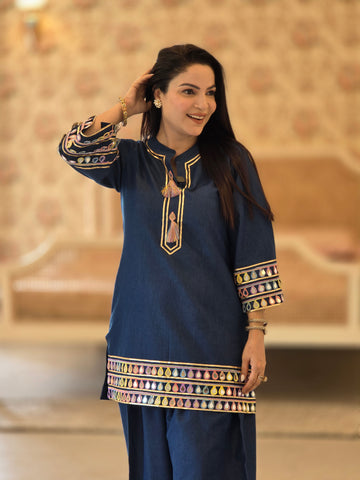 Cotton denim multi sleeves