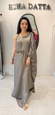One-sleeve Kaftan Dress
