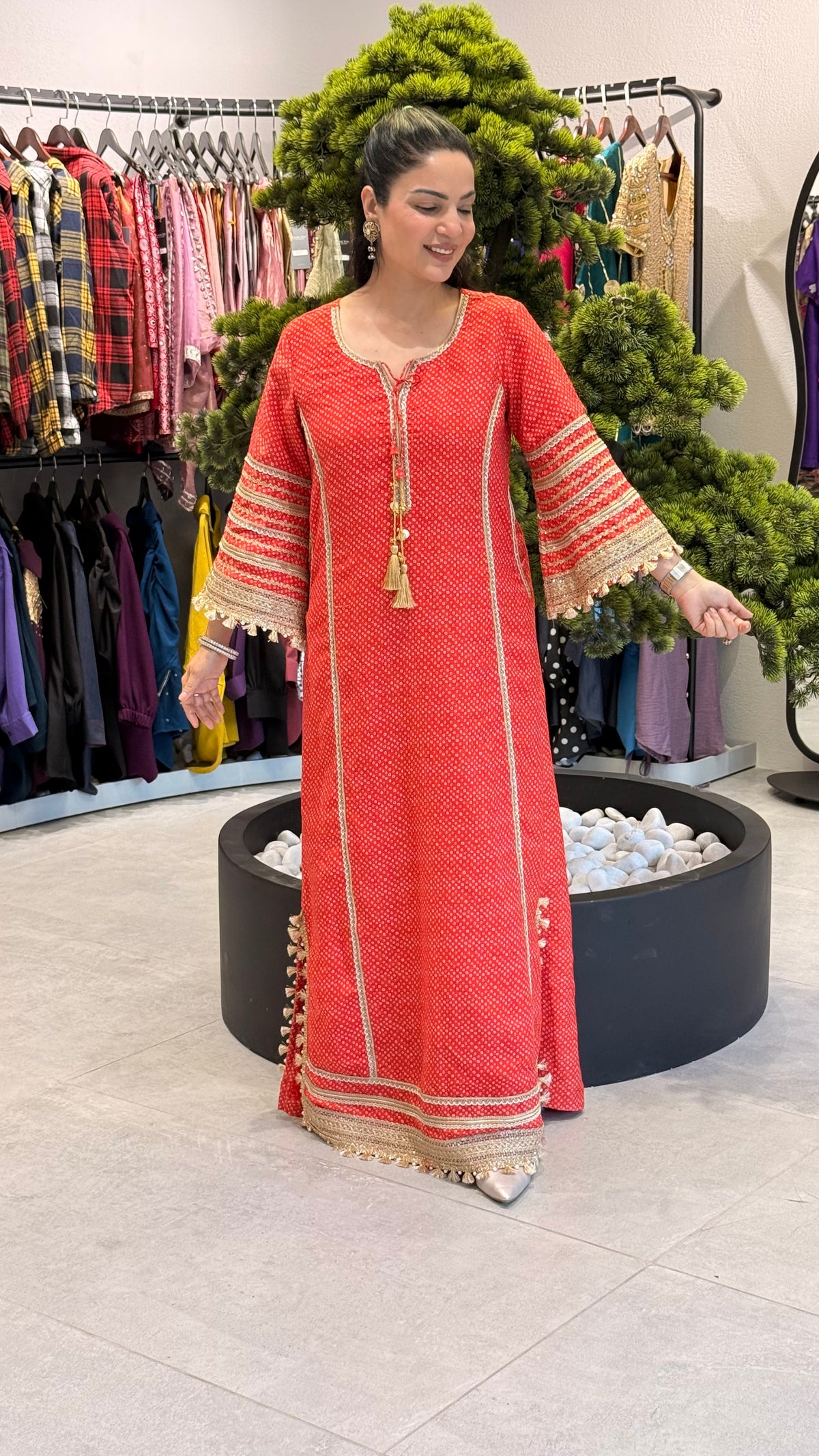 Bandhani Long Kurta