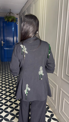 Embroidered hanging coord set