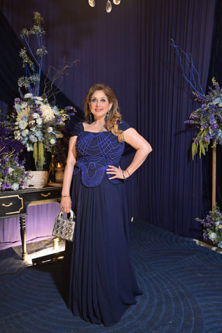 Classy blue gown