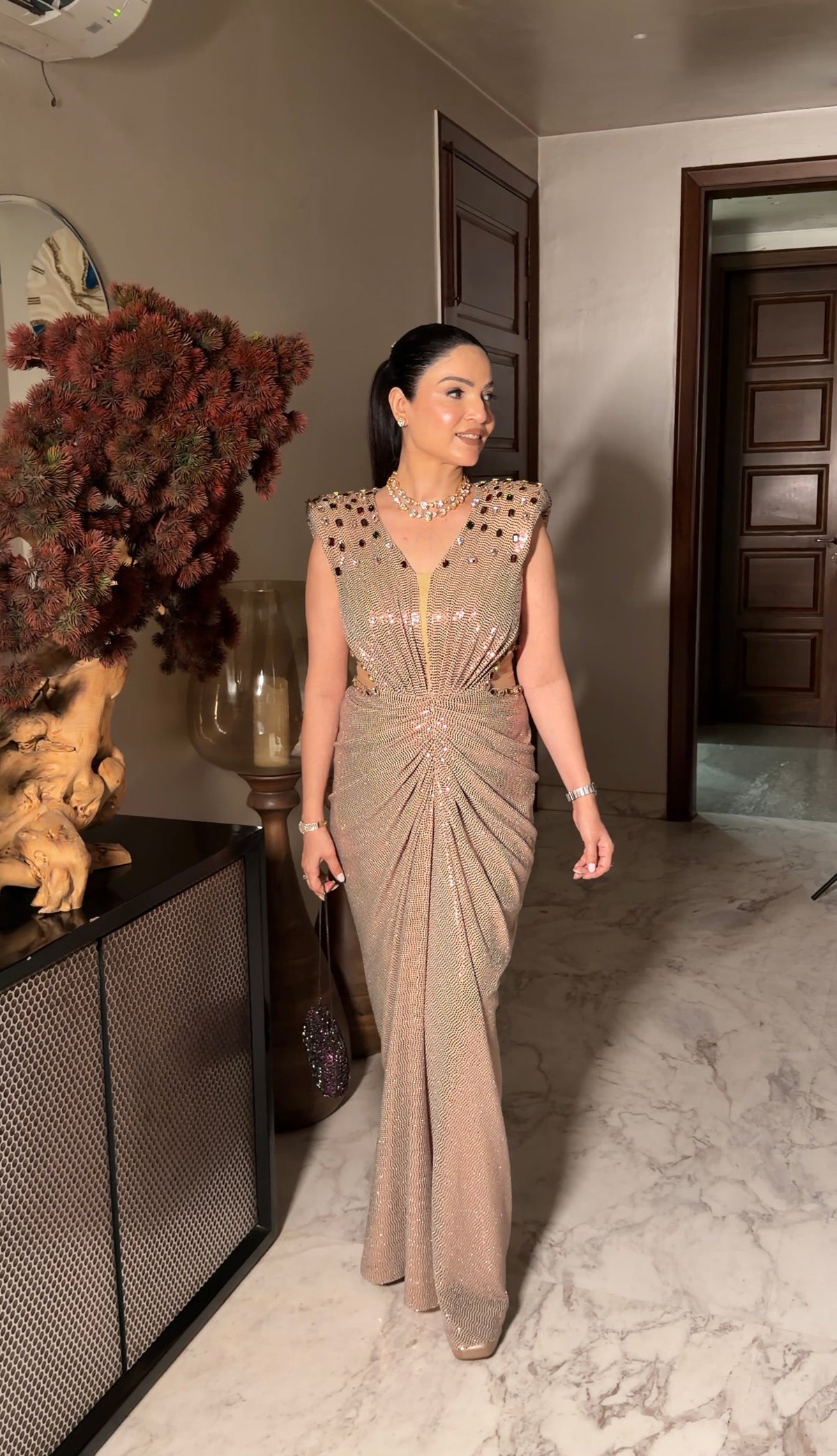 Classic drape gown