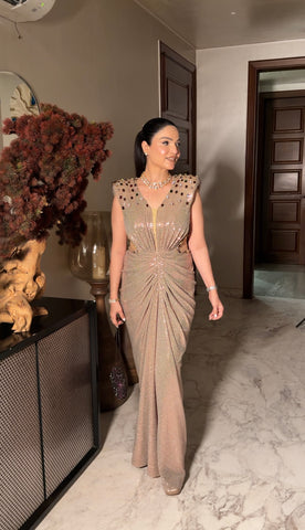 Classic drape gown