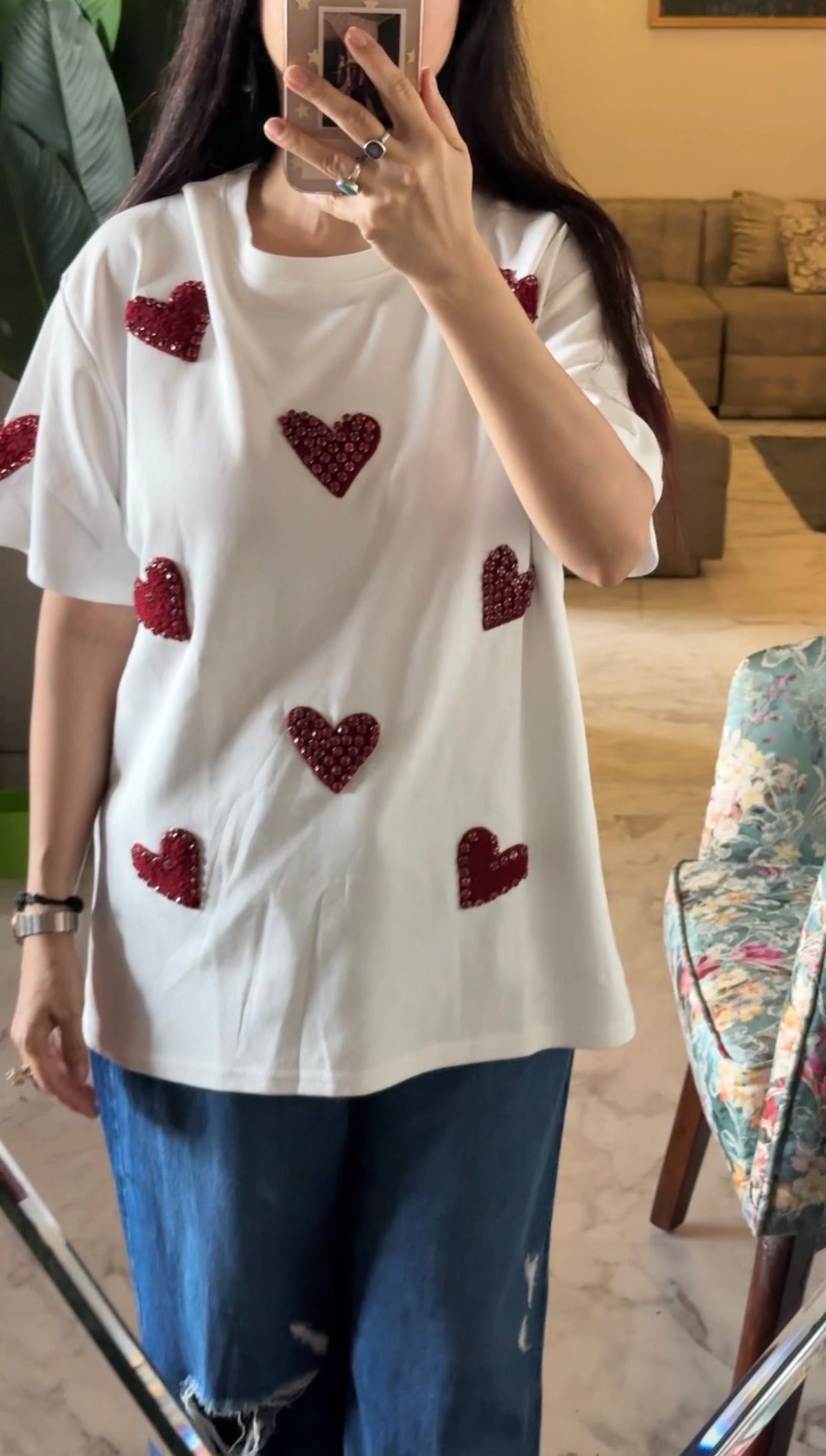 Heart & bow T-shirts