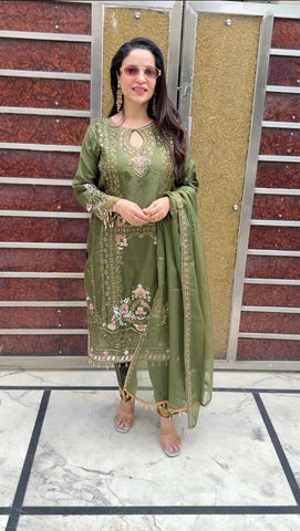 Pakistani green suit